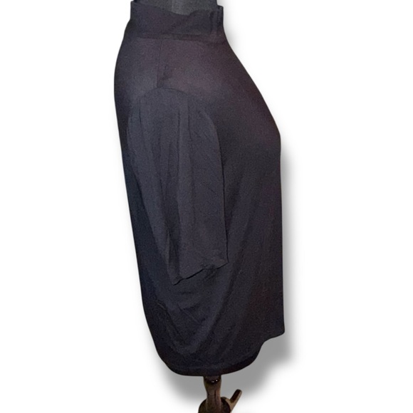 TALBOTS BUTTON SHOULDER MOCKNECK TOP - 2X Black - Picture 7 of 15